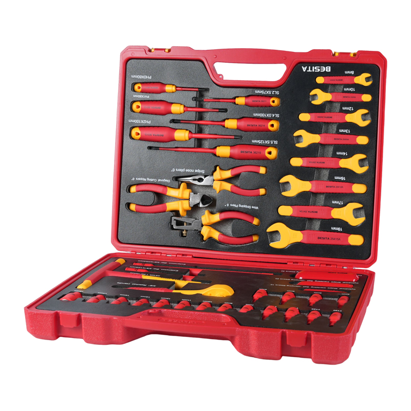 Hand Tools - プロ仕様EV修理工具41点セット 1000V絶縁レンチソケットドライバーハンドツールセット
