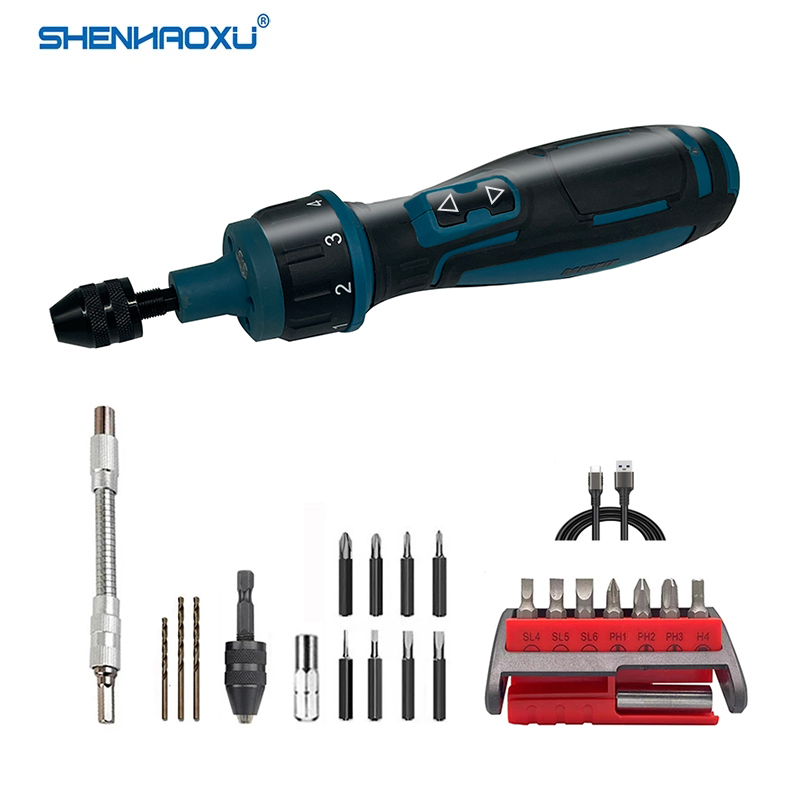 Electric Screwdriver Rechargeable Usb - 充電式コードレス電動ドライバーミニドリル電動工具セット多機能電動ドリルキットセット家庭用メンテナンス