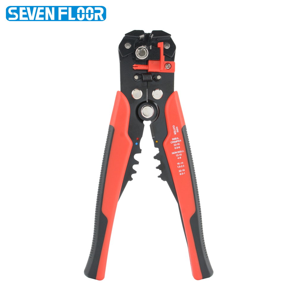 Automatic Wire Stripper Cutter - ワイヤーストリッパー 多機能プライヤー 自動圧着工具 ケーブルカッター 電気技師用 AWG24-10