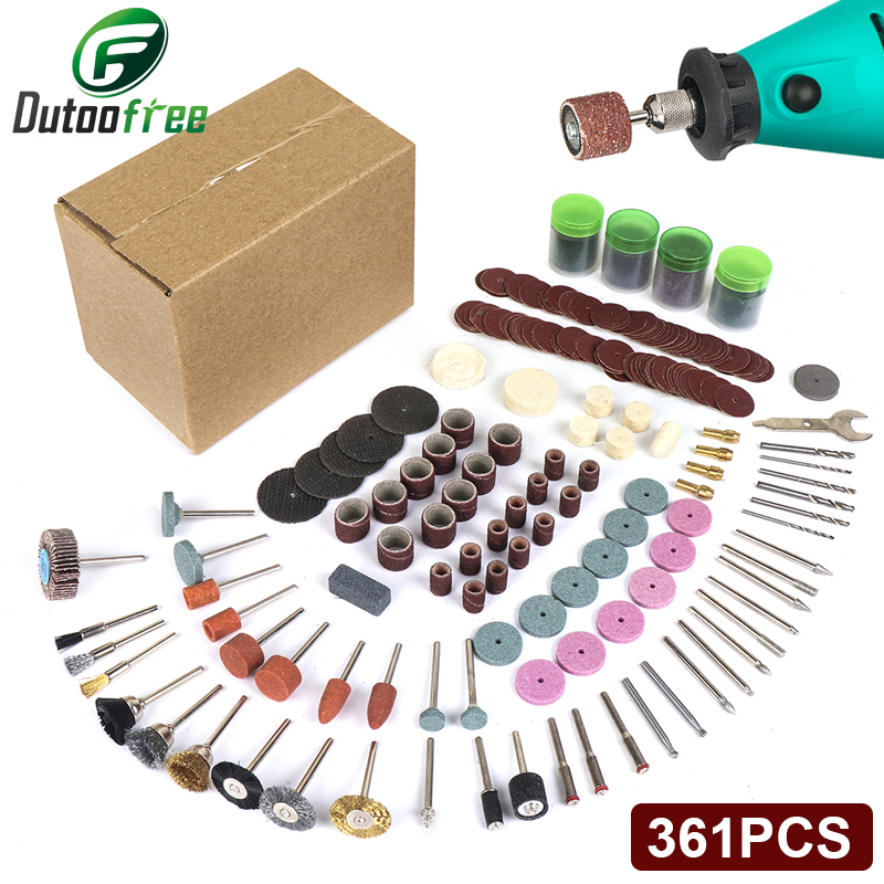 Cordless Rotary Tool Kit Accessories - 361 ピース/ロット電動工具ドレメルロータリーツールアクセサリーセットドレメルドリル研削研磨ドレメルアクセサリーに適合