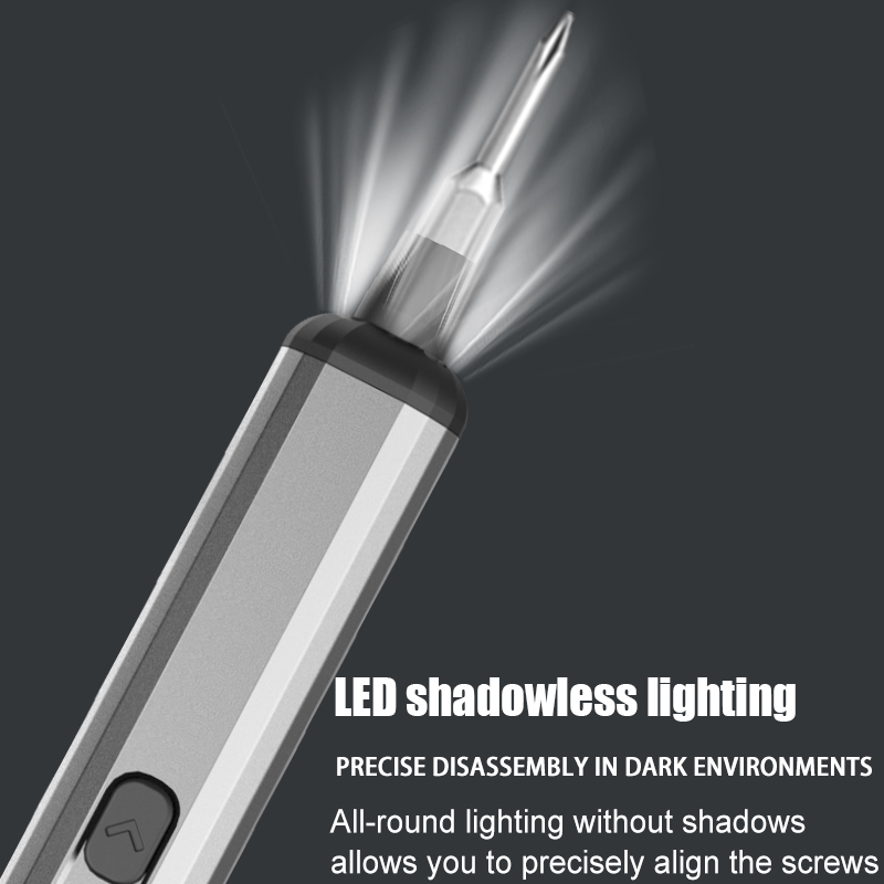 電動ドライバーセット精密電動工具キット充電式LEDライト付き - Electric Screwdriver Rechargeable Usb のレビューと価格