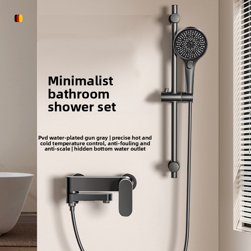 全銅製シャワー水栓セット 三連混合栓 バスルームシャワーシス - Plumbing のレビューと価格