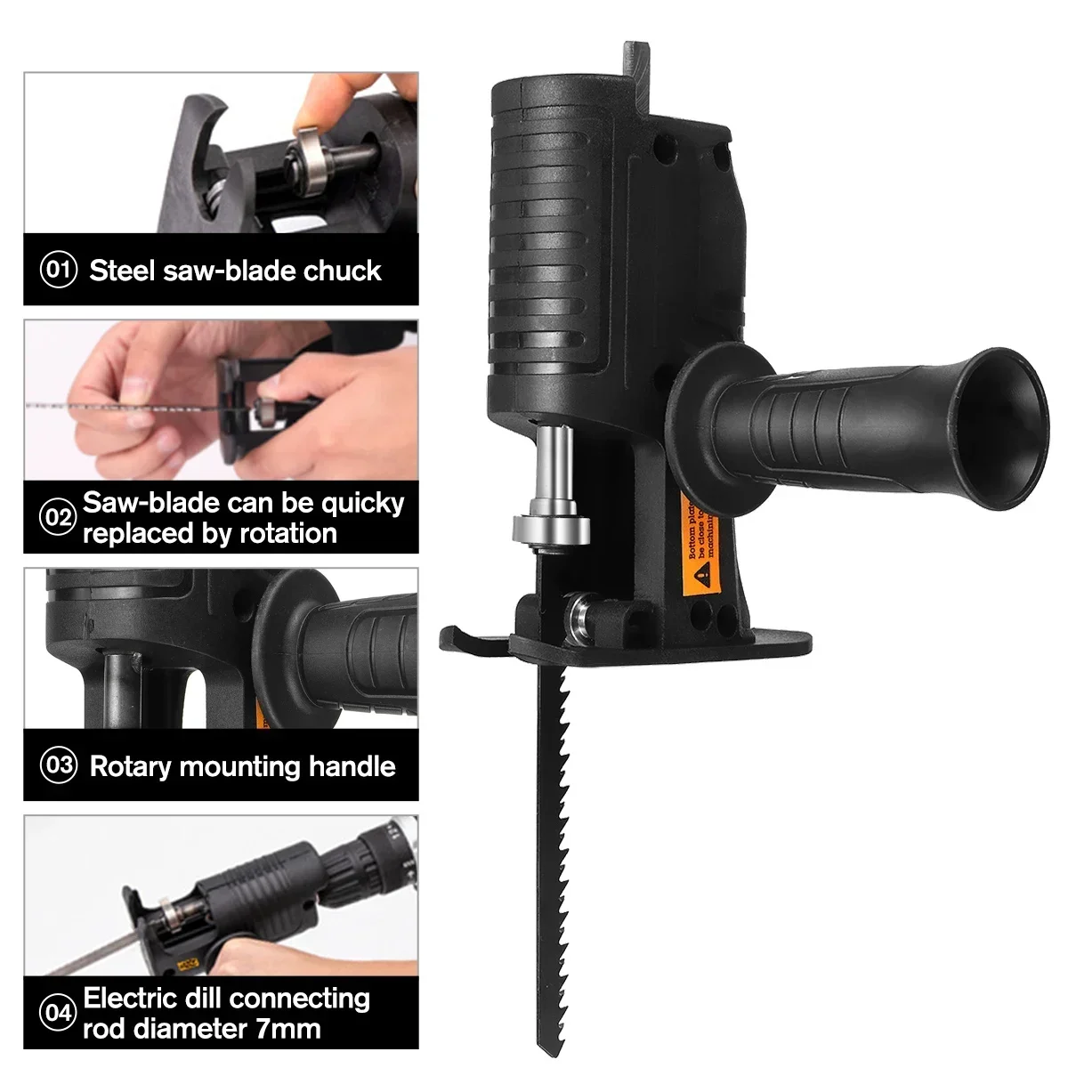 ポータブルレシプロソーアダプター電動ドリル改造電動のこぎり新 - Reciprocating Saw Attachment Drill のレビューと価格