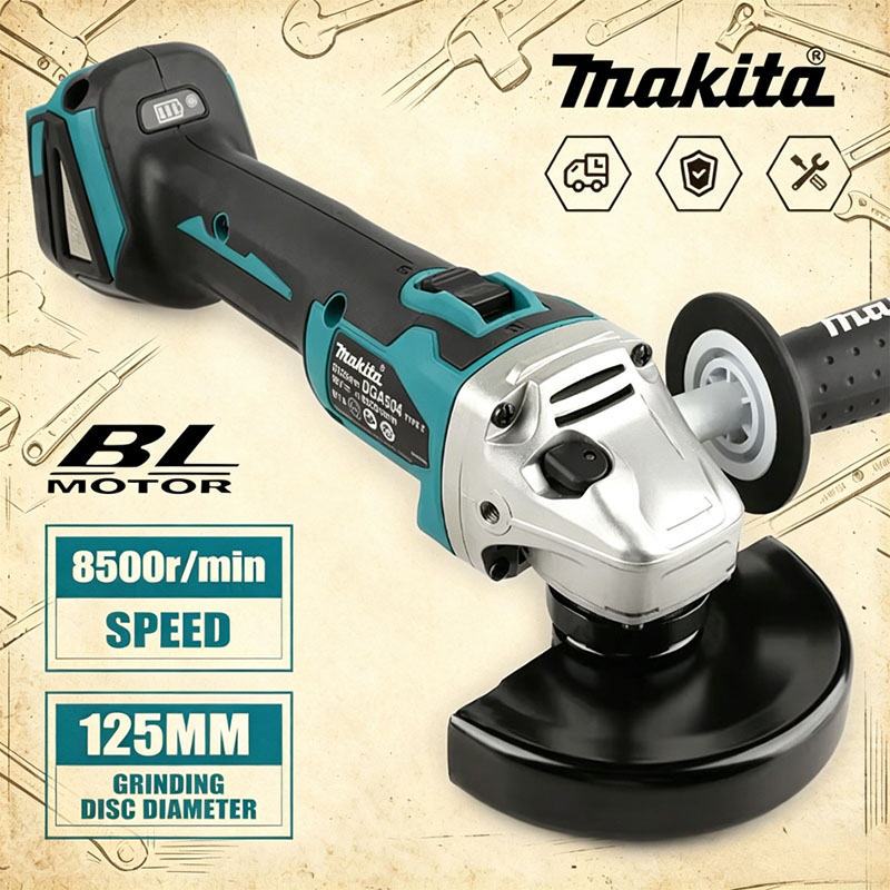 マキタ DGA504 18V 6.0Ah 125mm ブラシ - Brushless Angle Grinder Battery Powered のレビューと価格