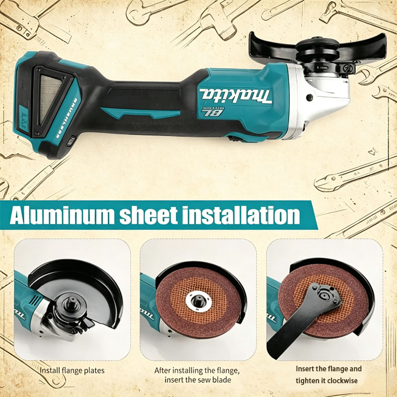 マキタ DGA504 18V 6.0Ah 125mm ブラシ - Brushless Angle Grinder Battery Powered のレビューと価格