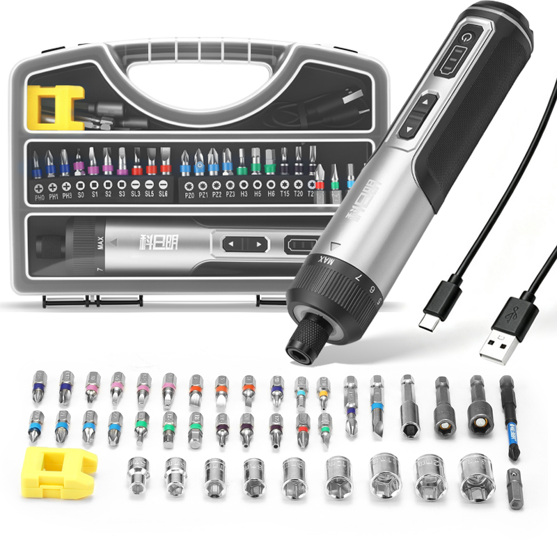 コードレス電動ドライバービットセット 8段階トルク調整 20 - Electric Screwdriver Rechargeable Usb のレビューと価格