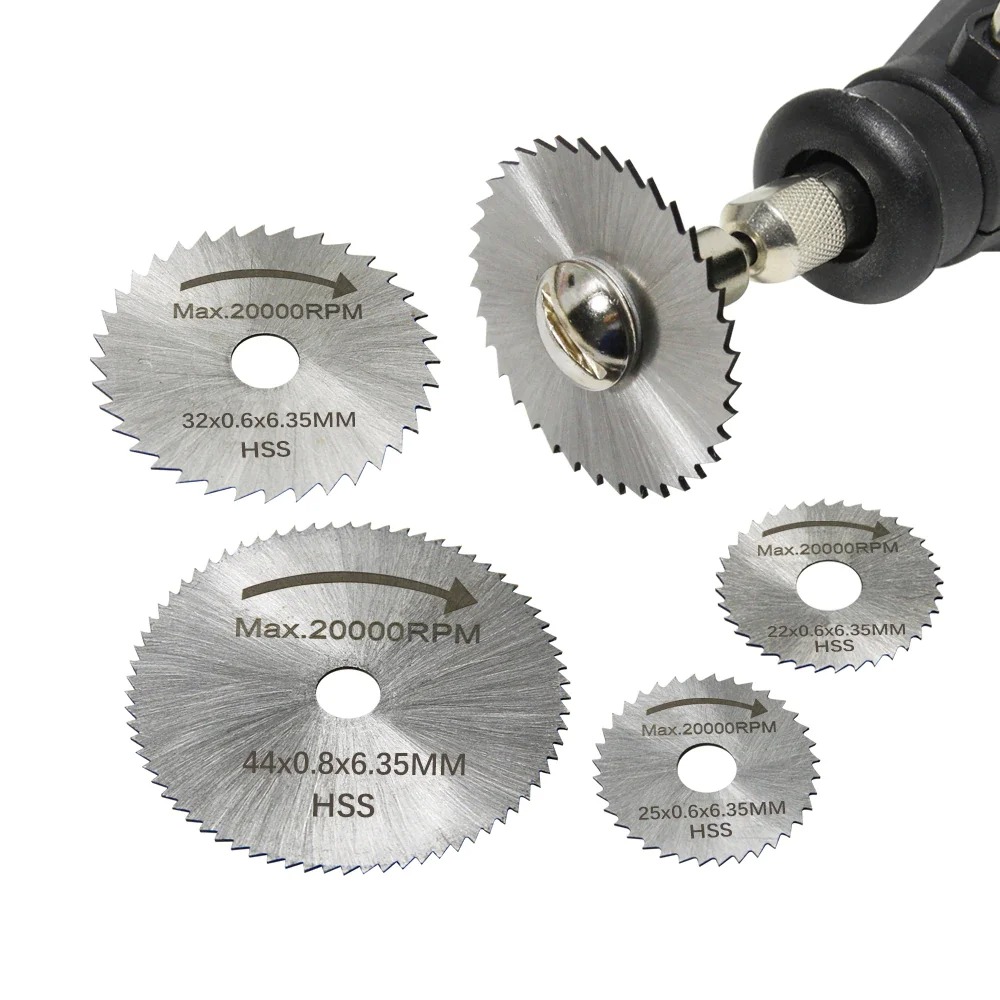 6 個 HSS 丸鋸刃ロータリーツール金属カッター電動工具セ - Cordless Rotary Tool Kit Accessories のレビューと価格