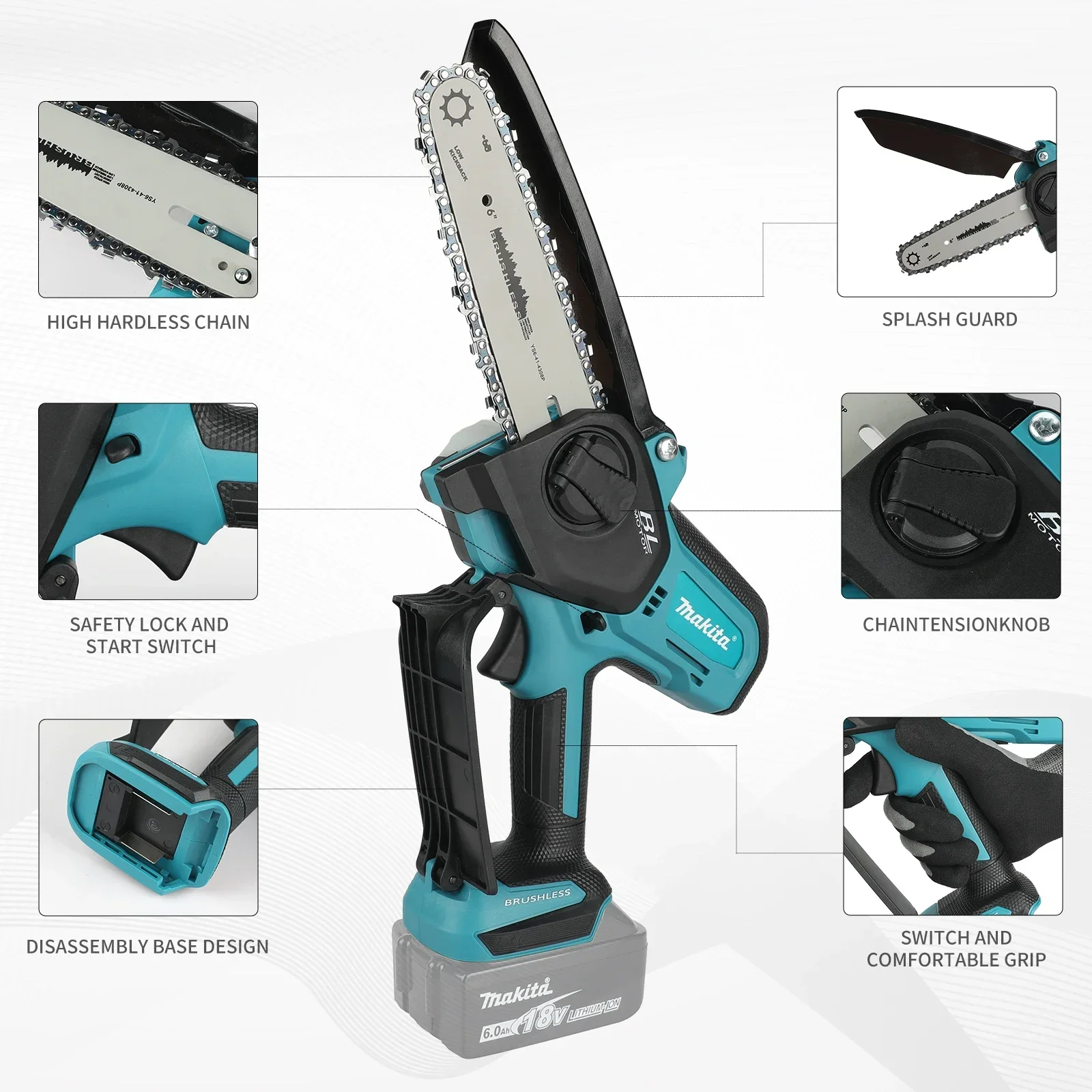 マキタ UC286 6インチ チェーンソー 電気チェーンソー - Mini Electric Chainsaw 6 Inch のレビューと価格