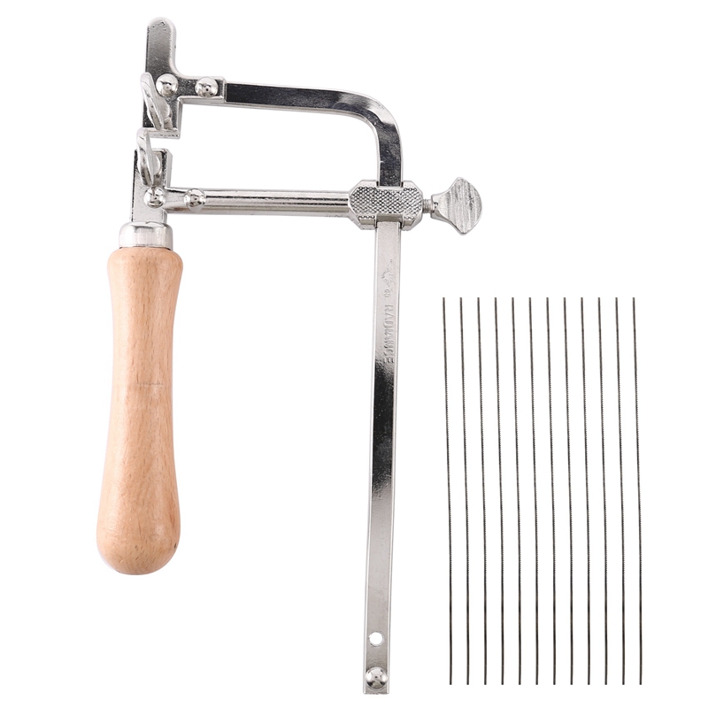 プロ仕様調整可能ソーボウ木製ハンドル付きジュエリーソーフレー - Hand Tools のレビューと価格