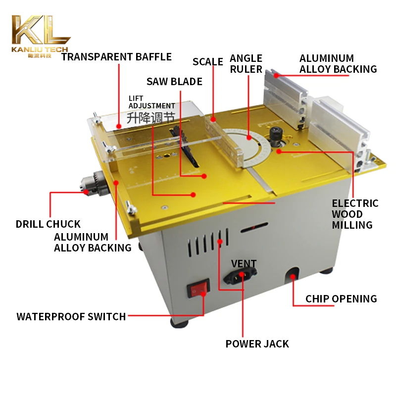 T7 ミニ卓上丸鋸 木工用切断機 0-180 °   角度調 - Mini Table Saw For Woodworking のレビューと価格
