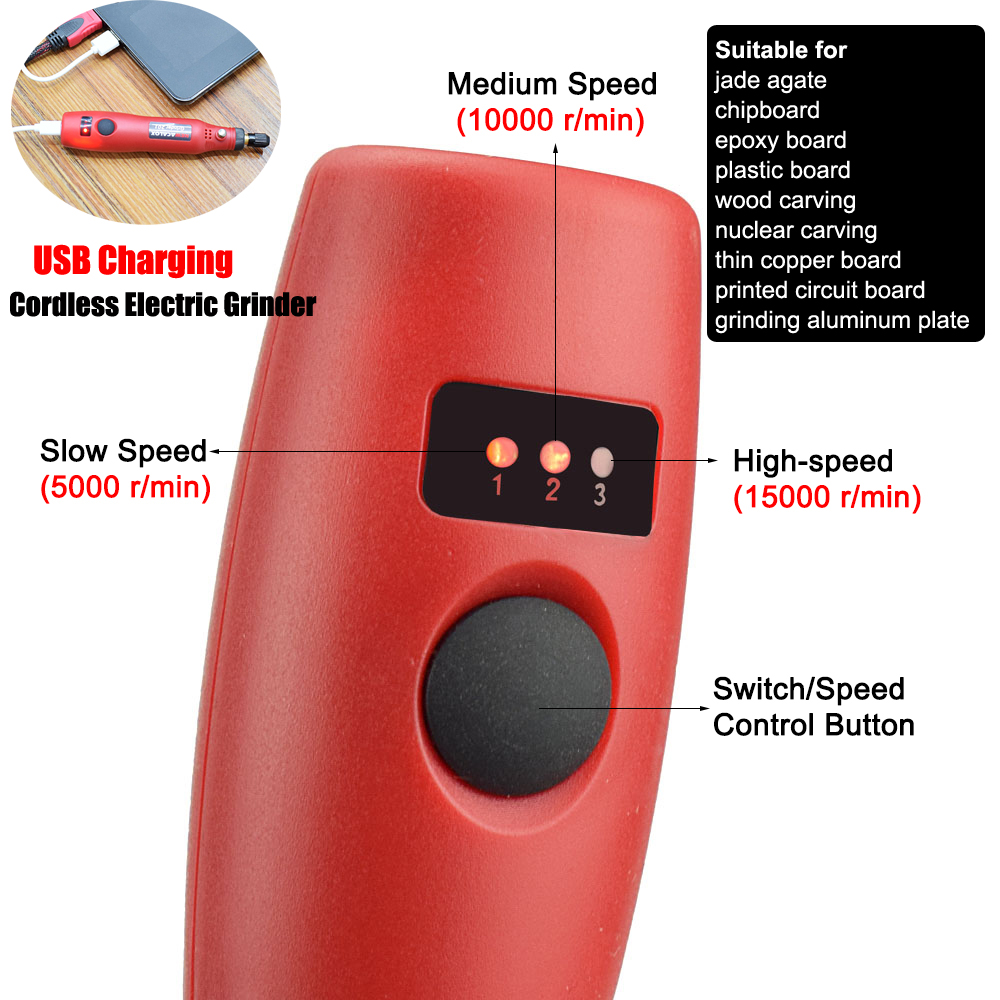 NEWACALOX コードレス可変速ロータリーツールキット  - Cordless Rotary Tool Kit Accessories のレビューと価格