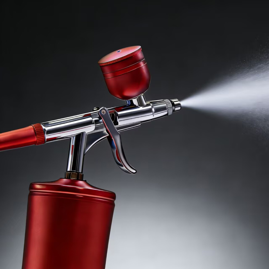 コンプレッサー内蔵のポータブル充電式ワイヤレスエアブラシ。シ - Airbrush Kit With Mini Compressor のレビューと価格
