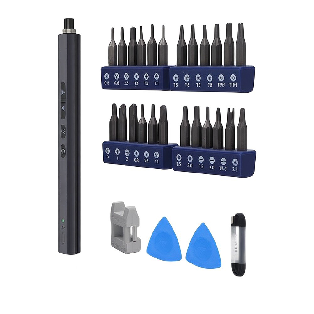 電動ドライバーキット 24 ビット USB 充電式 LED  - Electric Screwdriver Rechargeable Usb のレビューと価格