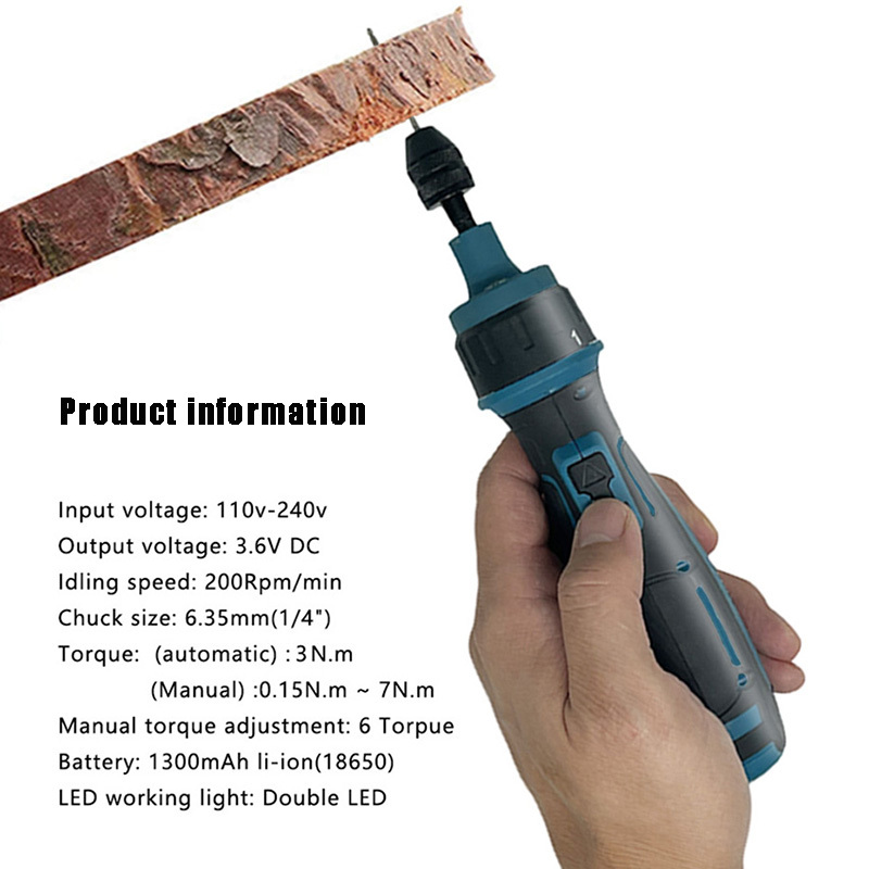充電式コードレス電動ドライバーミニドリル電動工具セット多機能 - Electric Screwdriver Rechargeable Usb のレビューと価格
