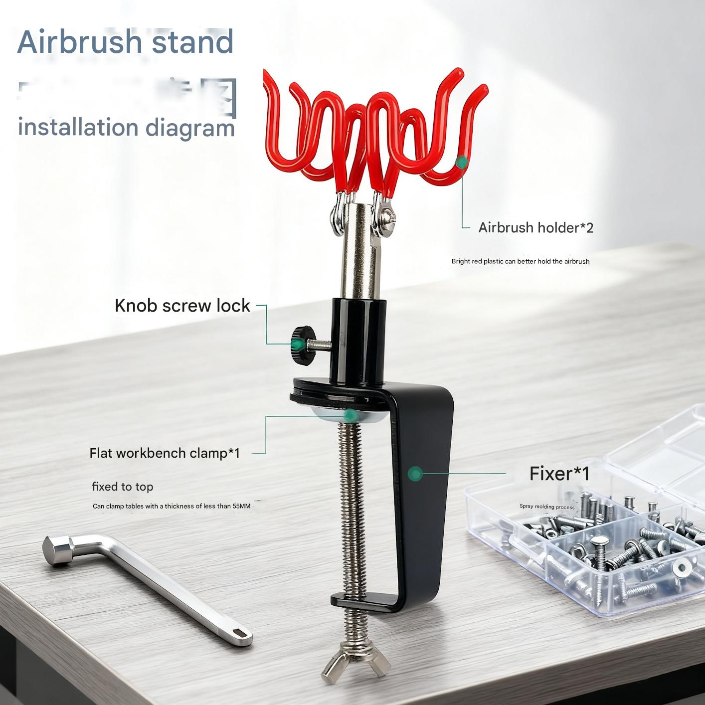 エアブラシホルダー重力スタンドキット エアブラシペイントスプ - Airbrush Kit With Mini Compressor のレビューと価格