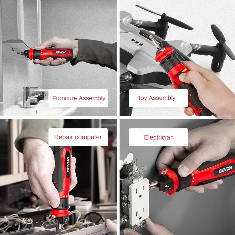 Devon-ミニ電動ドライバーセット、スマートコードレス電動 - Electric Screwdriver Rechargeable Usb のレビューと価格