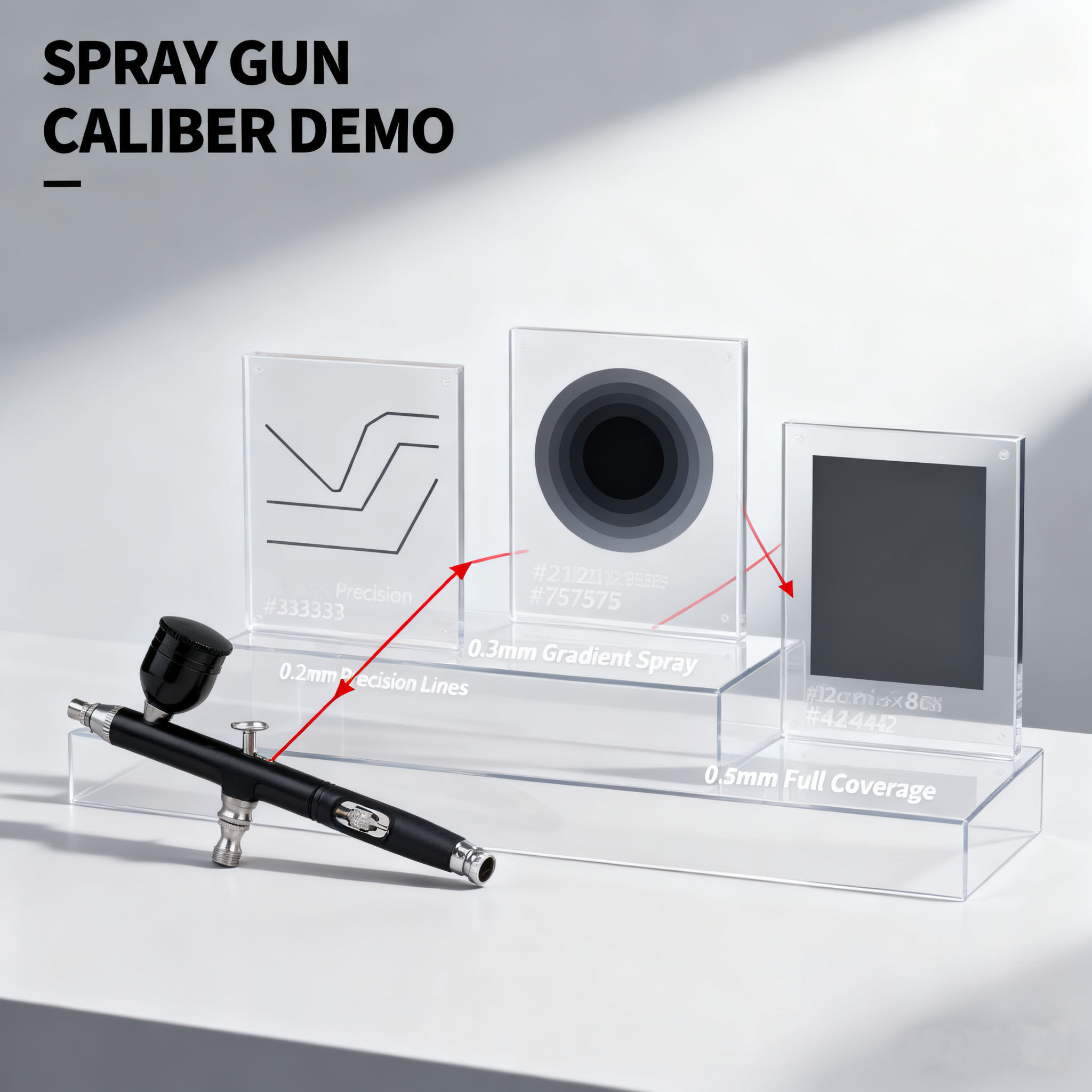 0.3mmデュアルアクションエアブラシ、7cc液カップ、クイ - Airbrush Kit With Mini Compressor のレビューと価格