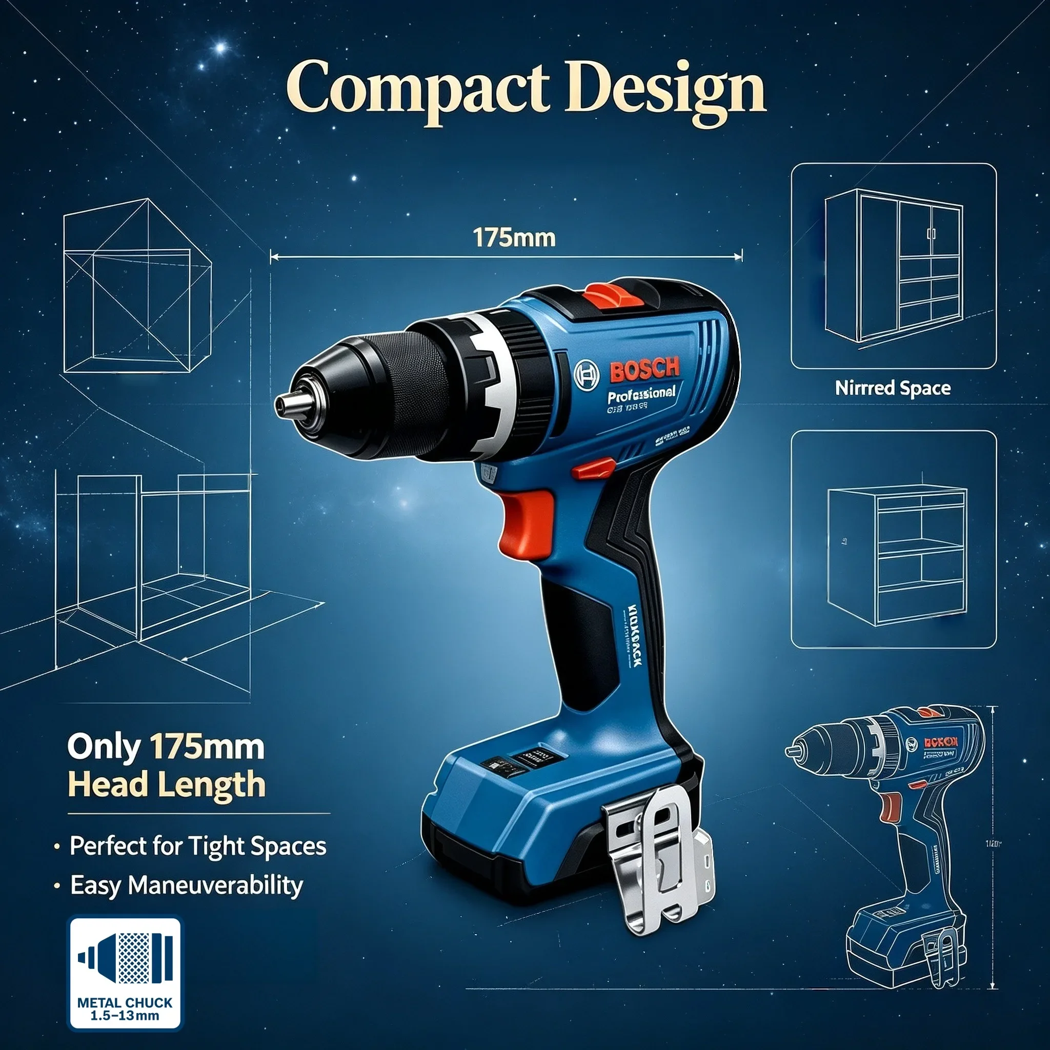 ボッシュ GSB 18V-65 ブラシレスコードレスドリル/ - Brushless Cordless Electric Drill 18V のレビューと価格