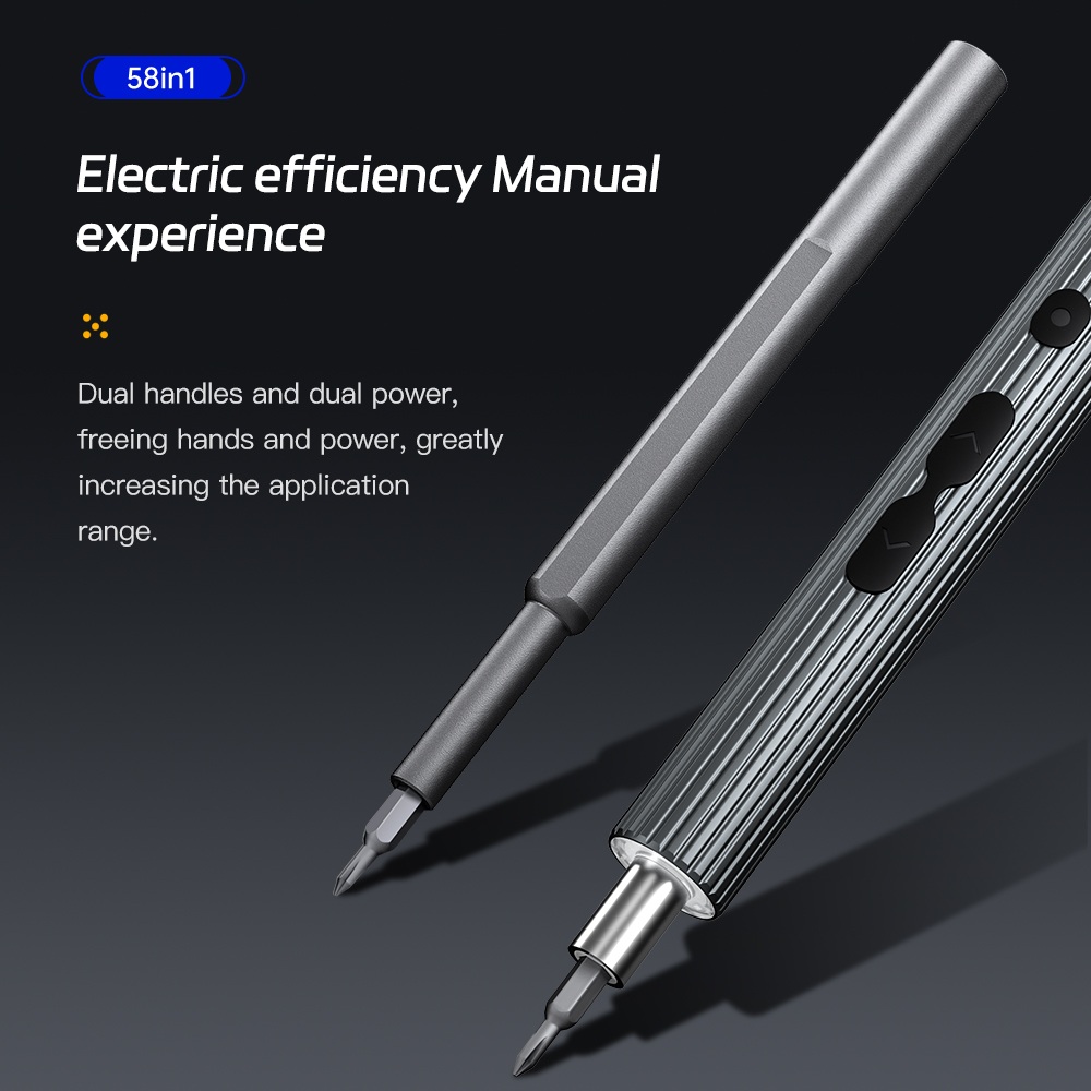 58 in 1 電動ドライバーセット精密ツール充電式ミニ小型 - Electric Screwdriver Rechargeable Usb のレビューと価格