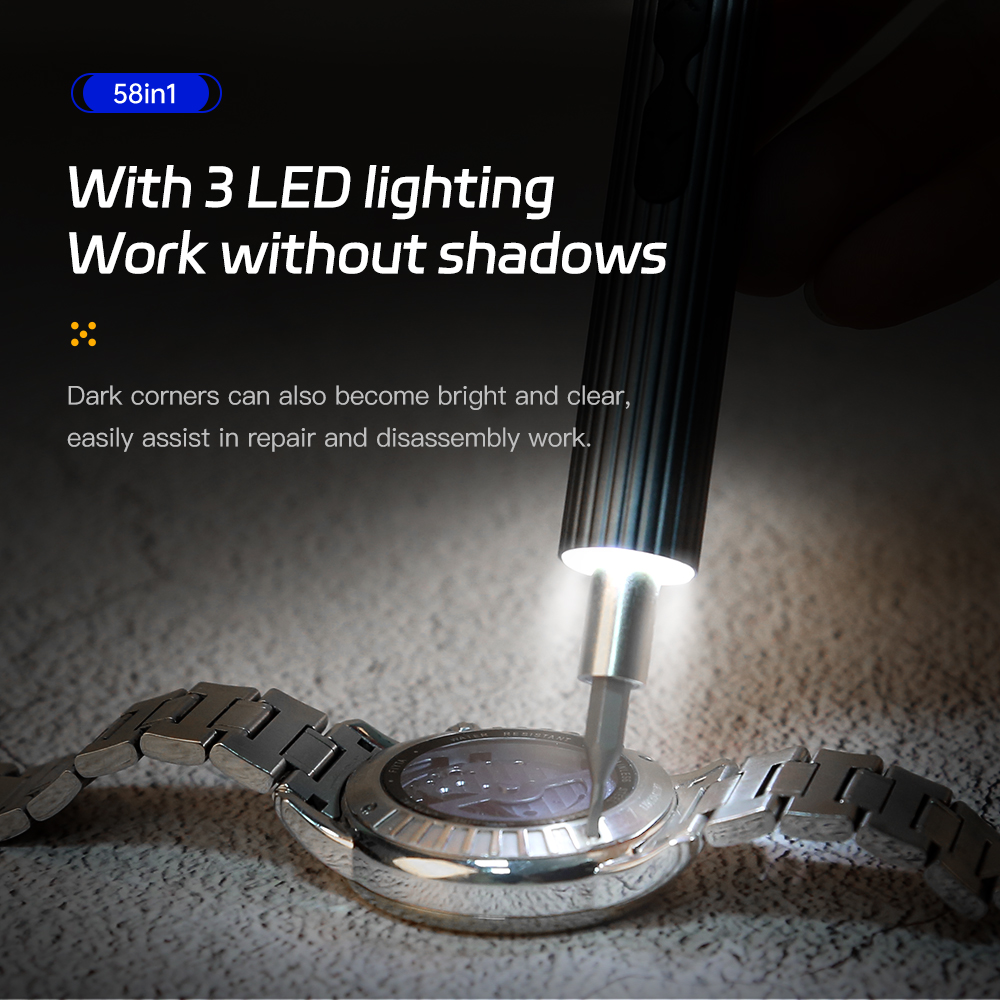 58 in 1 電動ドライバーセット精密ツール充電式ミニ小型 - Electric Screwdriver Rechargeable Usb のレビューと価格