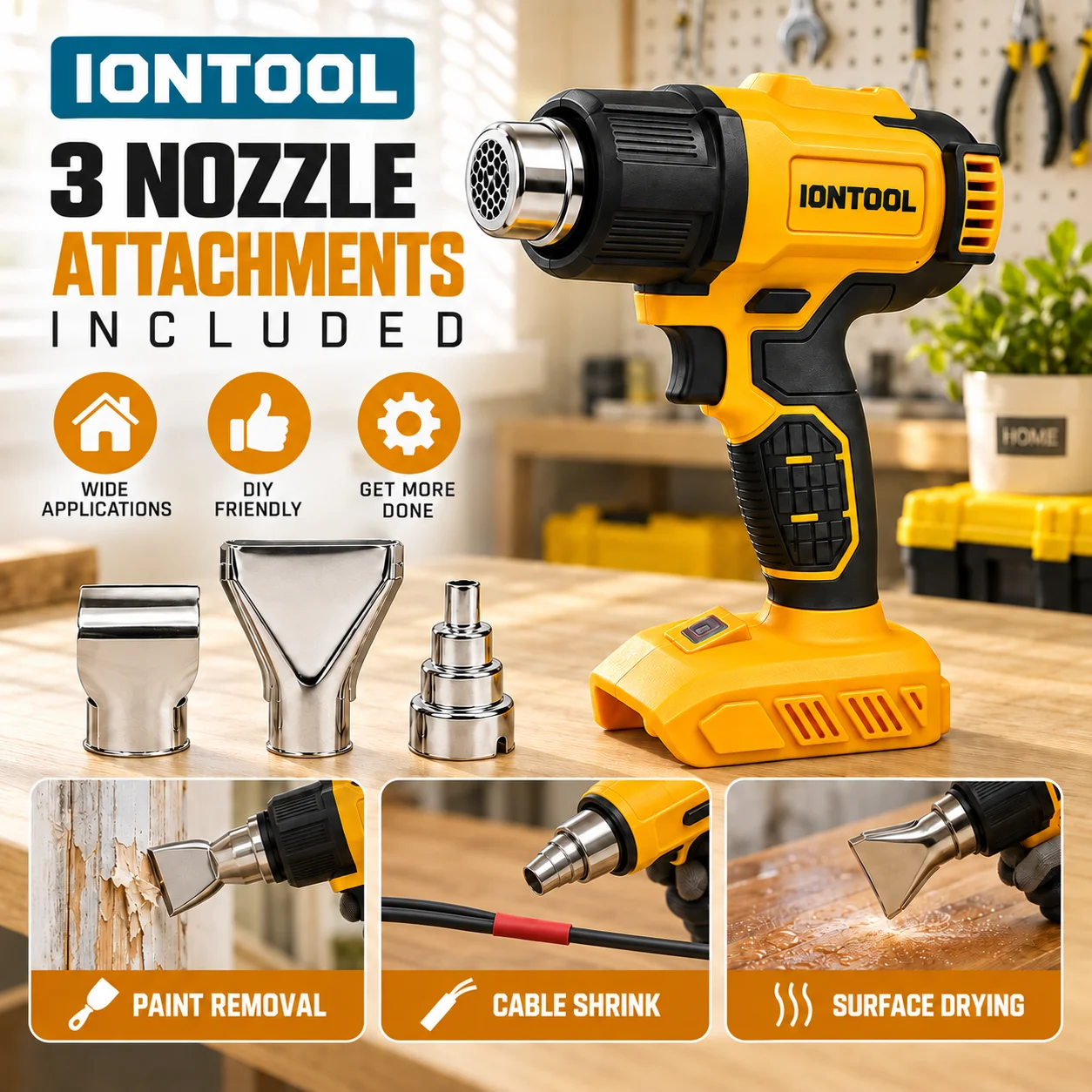IONTOOL ブラシレス コードレス ヒートガン 250L - Cordless Heat Gun For Shrink Tubing のレビューと価格
