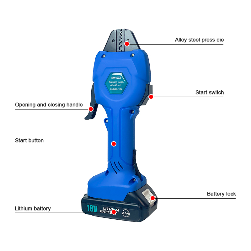 EW-50X 充電式圧着工具電動冷圧着工具小型電動端子プライ - Electrical のレビューと価格