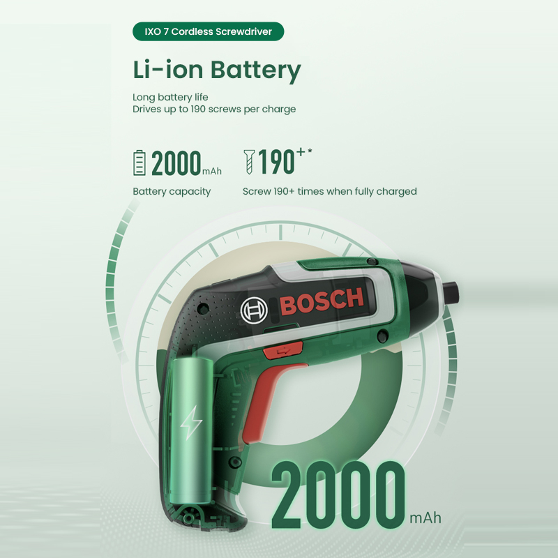 ボッシュ IXO 7 コードレスドライバー、3.6V USB - Electric Screwdriver Rechargeable Usb のレビューと価格